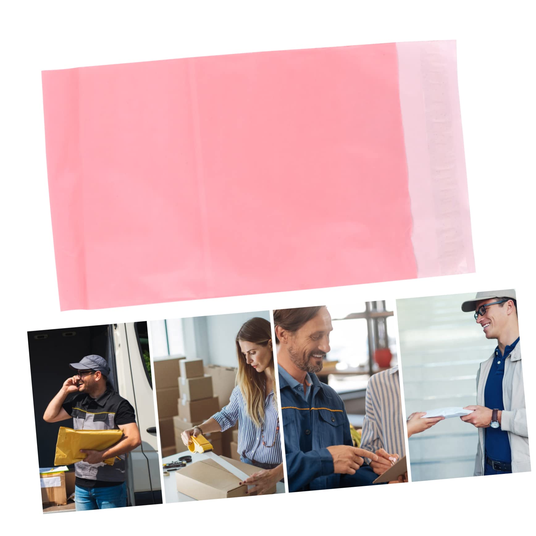 jojofuny 4 Set Borsa Corriere Rosa Congelabile Buste Cellophane Sigillabile Busta Per Spedizione Sacchetti Per Spedizioni Sacchetto Autosigillante Borse Espresse Materiale 200 Pezzi*4