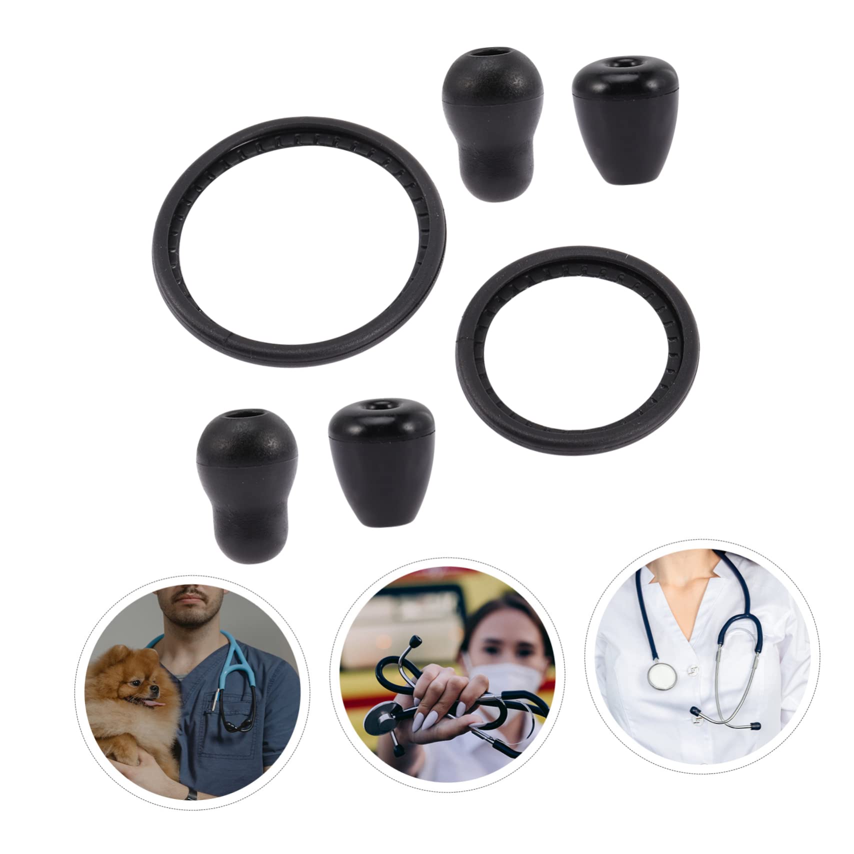 6 Auricolari Silicone Per Stetoscopio - Comfort E Riduzione Rumore, Compatibili Con MDF, Eko E ADC - Foto 2