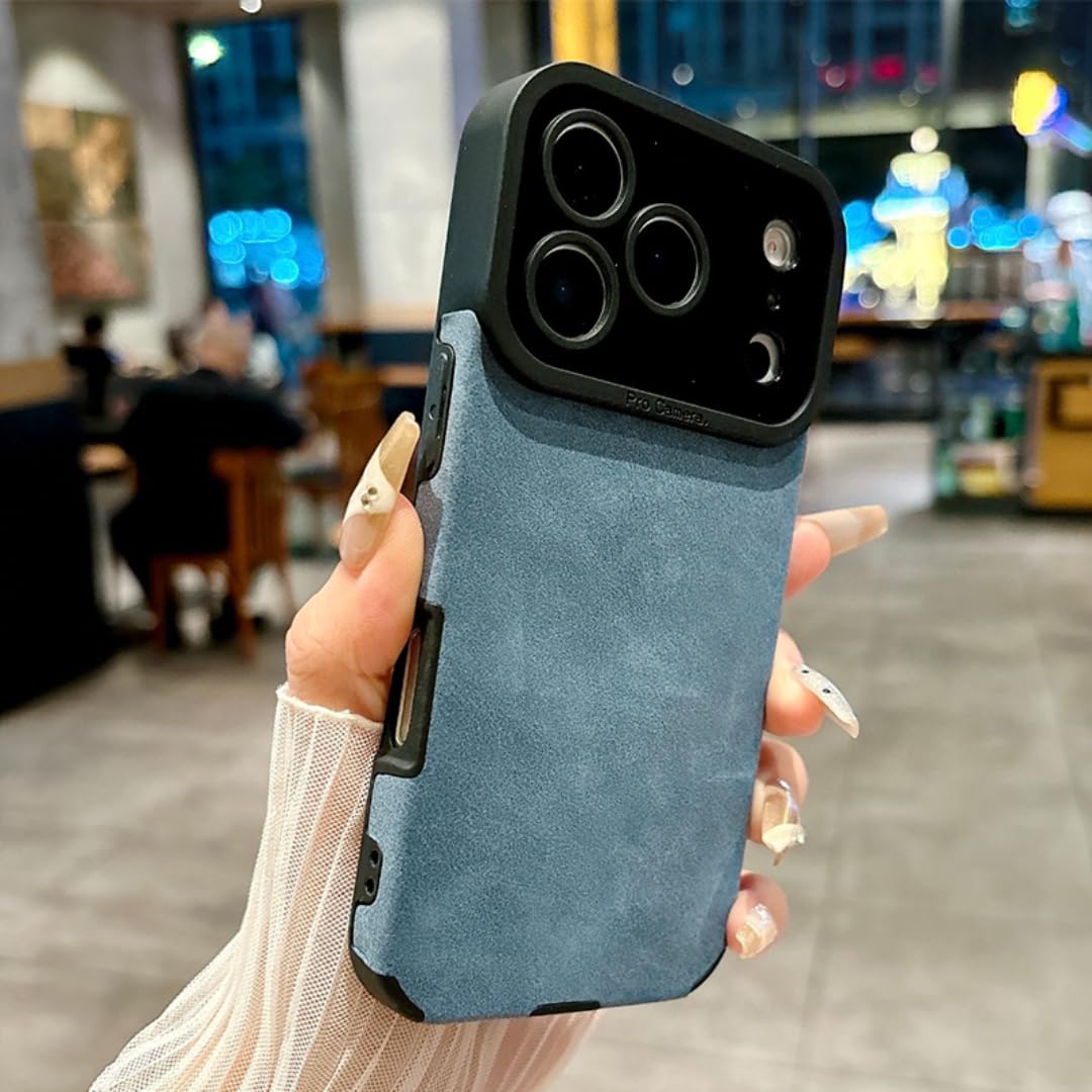 Étui de téléphone en cuir de luxe antichoc mat iPhone 14 Plus - 6
