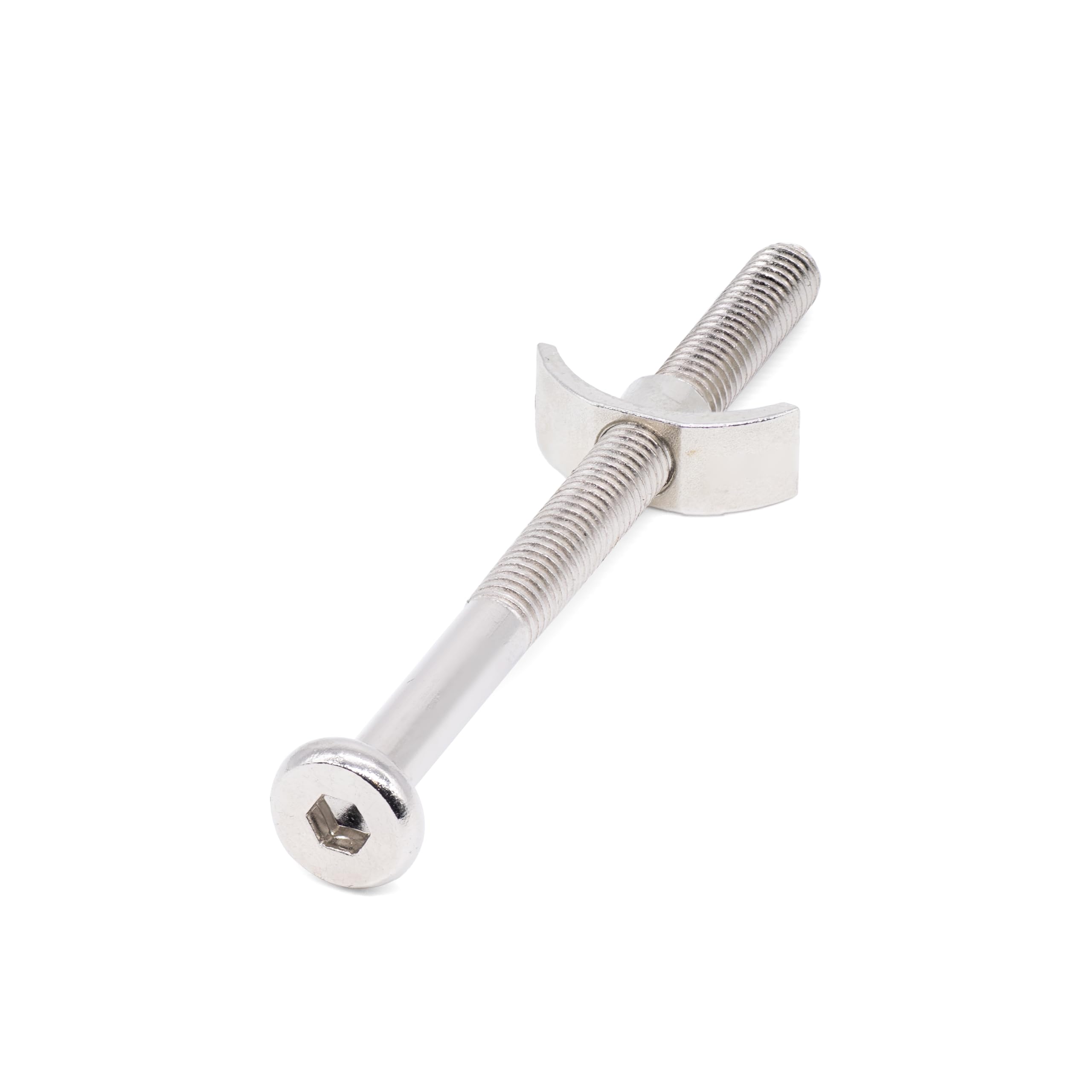 H-BOLT M6 Furniture Bolt With M6 Lunar Nut Set (4, 75mm Bolts + Nuts) - Image 2