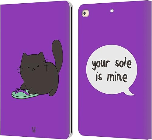 Miniatura 47 de Head Case Designs Ceiling Cat Saves Vanilla Ceiling Cat Vs Basement Cat Leather Wallet Case Compatible with Apple iPad Air 2 (2014) Gato de techo