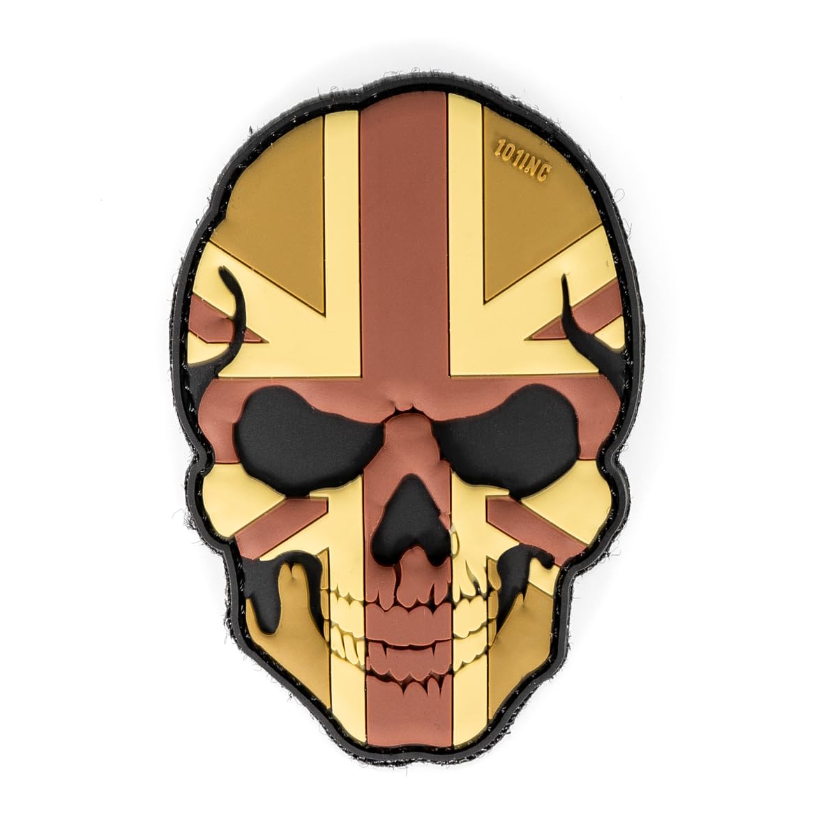 Epic Militaria Hook & Loop Skull Patch - British Flag camo