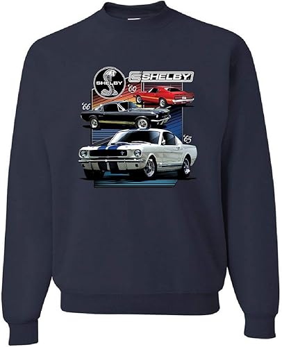 Miniatura 3 de Tee Hunt Ford Mustang Shelby GT350 GT500 Sudadera American Muscle Cars Suéter, Negro -