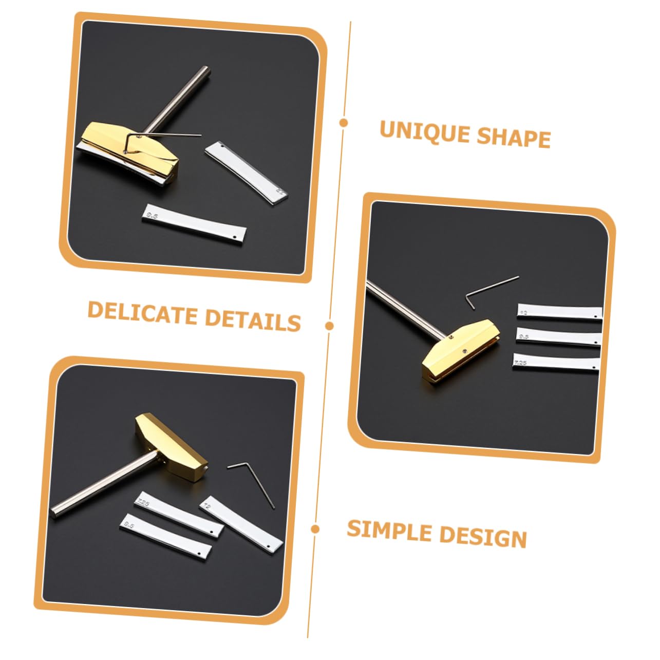 Gatuida Strumenti Per Liutaio Pressa Per Punti Di Contatto Per Chitarra e Basso Kit Di Riparazione Per Tastiera Con Accessori Per Manutenzione Di Strumenti Musicali