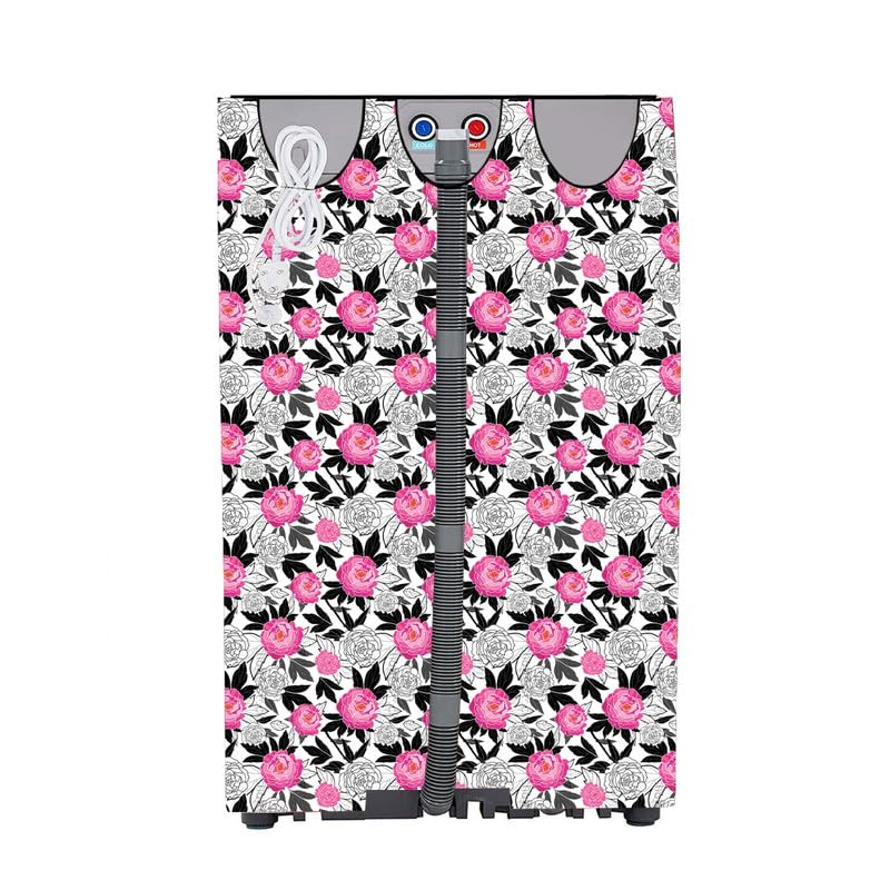 Image of Fully Automatic Top Load Washing Machine Cover Suitable For Samsung, Lg, Godrej, Whirlpool 6.5Kg, 7Kg, 7.5Kg, 8Kg, 9Kg, 10Kg, 11Kg ( 58Dx60Wx94H ), Waterproof Cover, Rose.