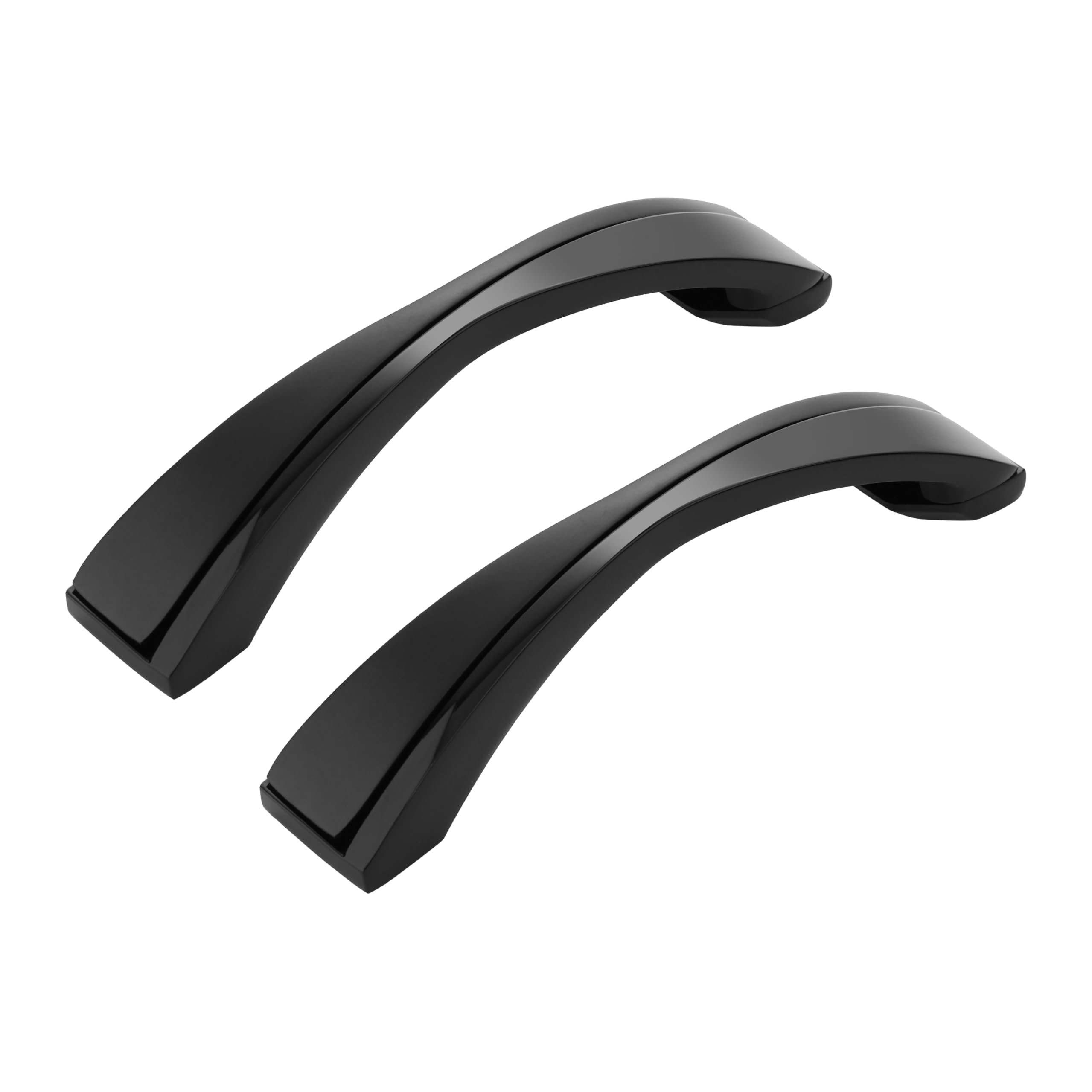 LAPO 3 Piece Cabinet Handles, Almirah Handles for Modern Furniture, 4 Inch Window Drawer for Kitchen, Wardrobe, Cupboard, Smooth Pulling Comfort (96mm, Black/Glossy Finish, 3 Years Warranty)-image-34
