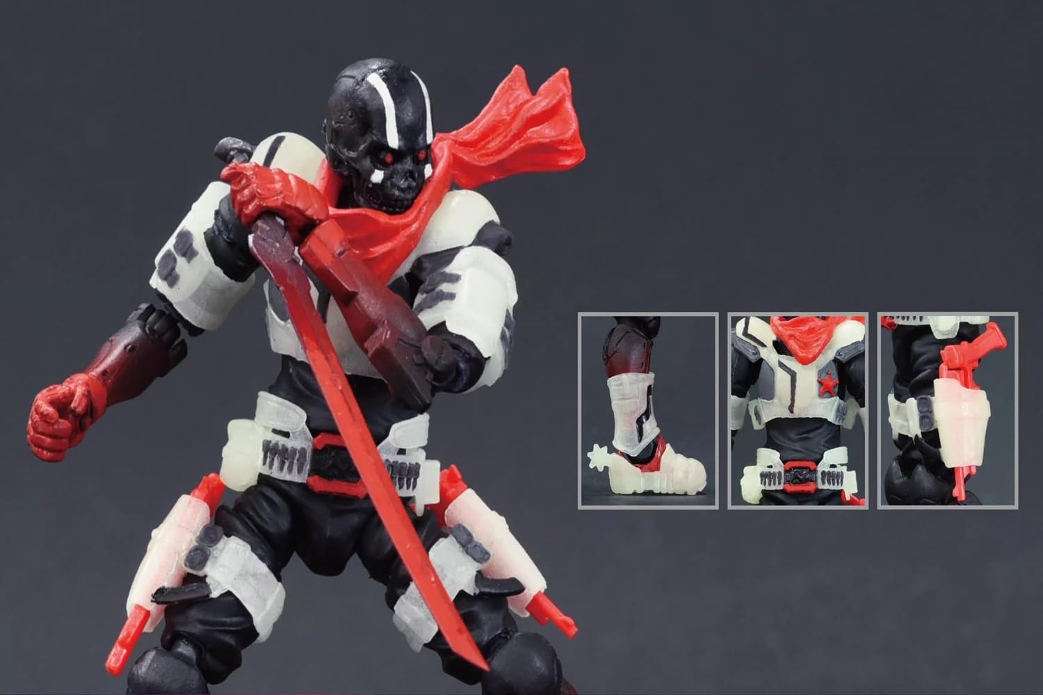 Amazon | Syxlcygj 1/18 ACID RAIN Action Figures Kits FAV-H06 可動