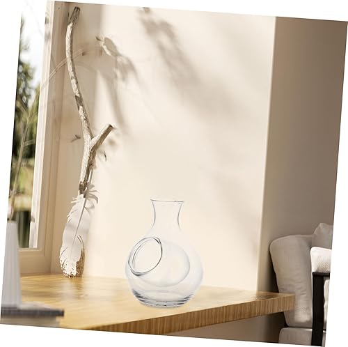 Miniatura 8 de Hemoton Decantador de cristal del dispensador del vino del hielo 10.1 fl oz para el refrigerador del decantador de la botella del sake del vino