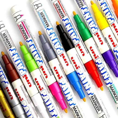 Image of uni-ball PX21 Bullet Shaped Paint Markers | Black Ink, Pack of 1
