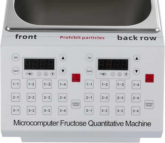 10L/2.64Gal Automatic Fructose Dispenser 280W Electric Quantitative Fructose Machine with Double Fructose Outlet Commercial Syrup Dispenser Machine