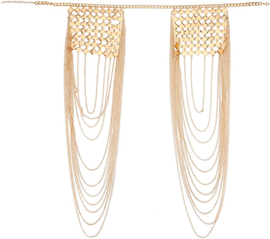 DOTASI Sexy Body Shoulder Chain Fashion Tassels Women Link Harness Necklace Jewelry