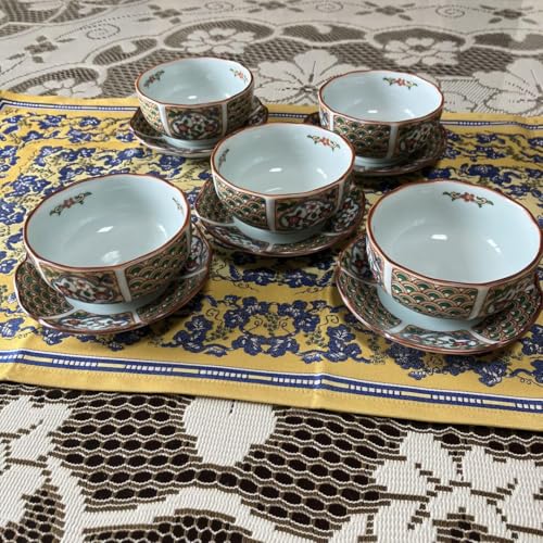 Amazon.co.jp: 有田焼 悠章窯 徳三郎 小鉢 金彩 5客セット