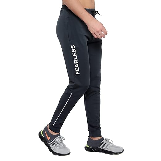 Men's Lycra Stretchable Regular Fit Branded Plain Joggers Track Pant Lower Pyjama