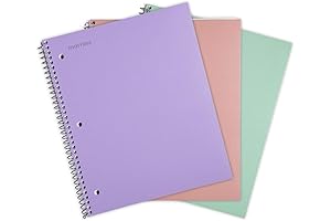 Mantra Spiral Notebooks: Durable 3-Pack for School, Office, Professional Use