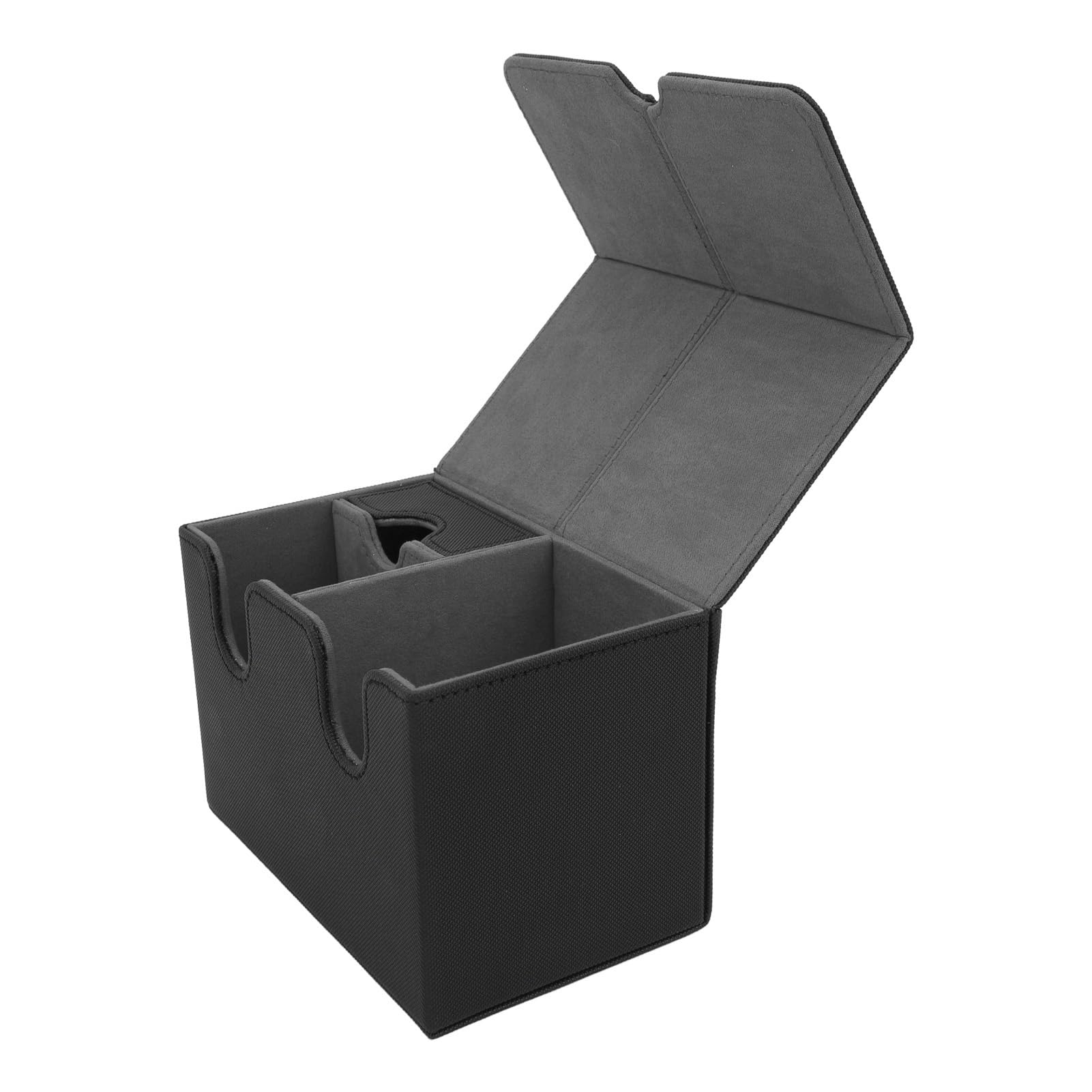 Card Cape Deck Box Premium PU Cuero Magnético Almacenador de Almacenamiento del Soporte de la Carcasa Se Adapta a 160 Cartas Tarot Trading Decoración Elegante Hogar de la Oficina (Black)