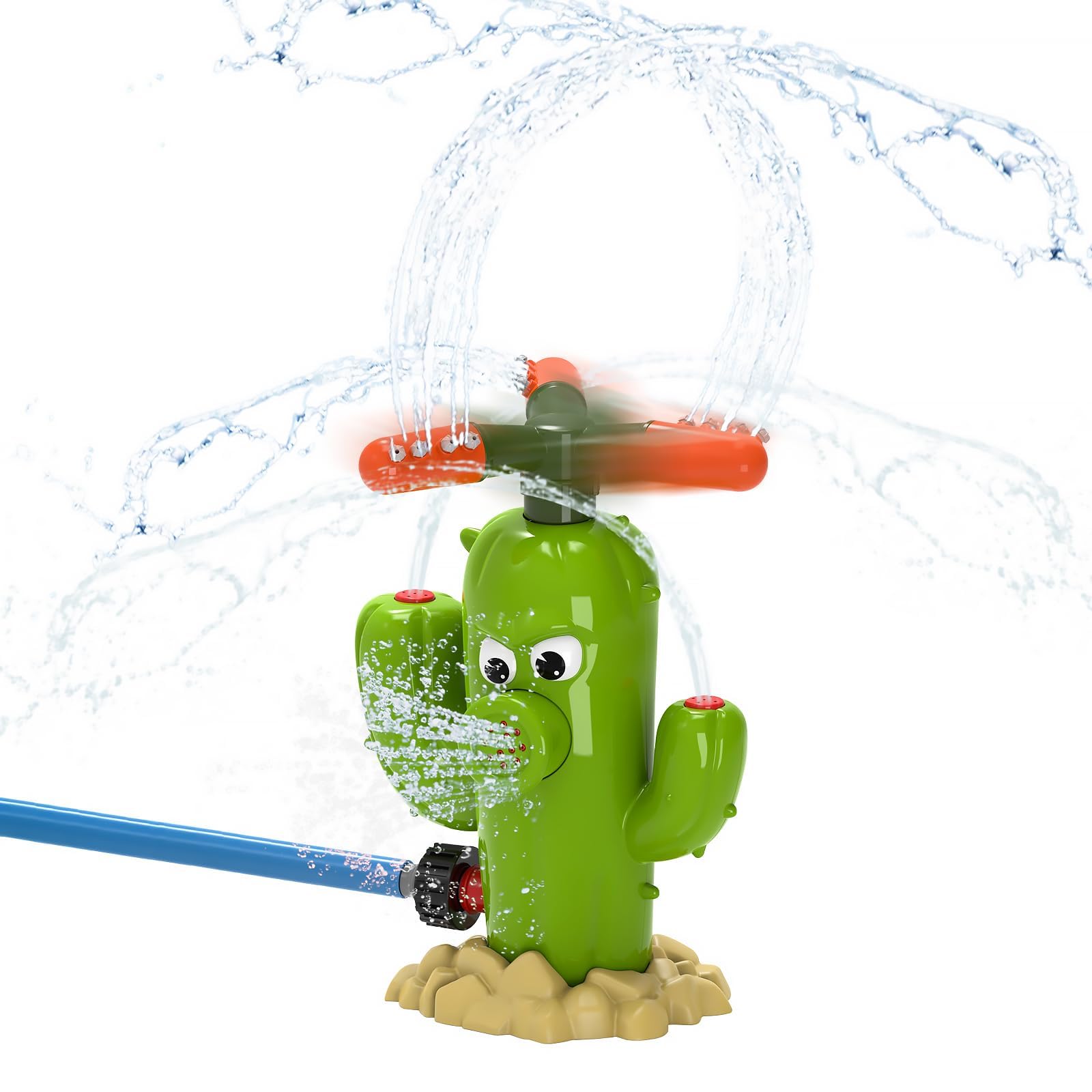 Sponsored Ad – TERRIFI Cactus Water Sprinkler for Kids, 360° Rotating Outdoor Water Toy, Lawn Sprayer for Toddlers, Ideal for Garden & Backyard Play, Suitable for Boys & Girls Ages 3-8