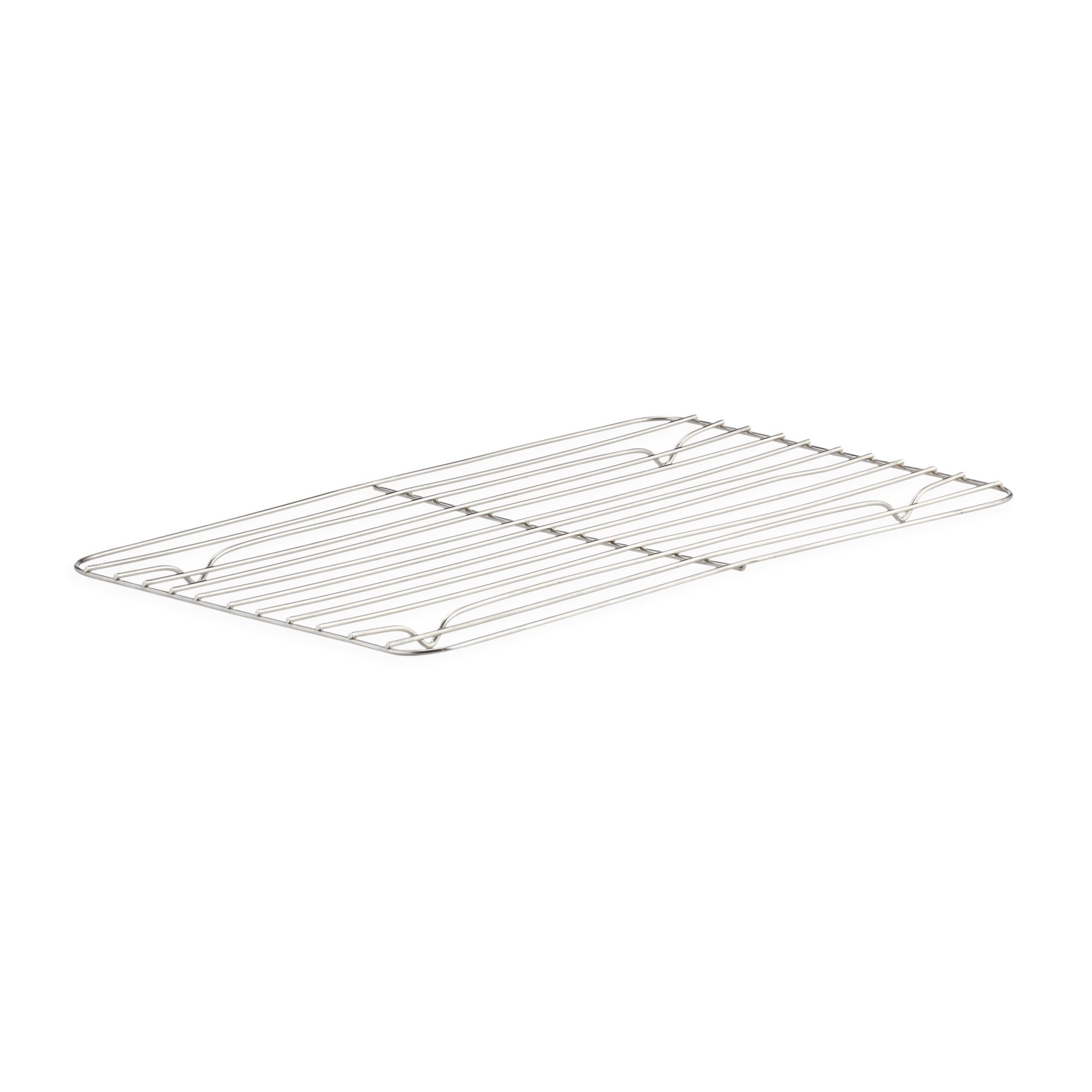 Relaxdays 2 x Bandeja para Asar con Rejilla XL, Acero Inoxidable, Bandeja Sueca para Horno, lavavajillas, Plata