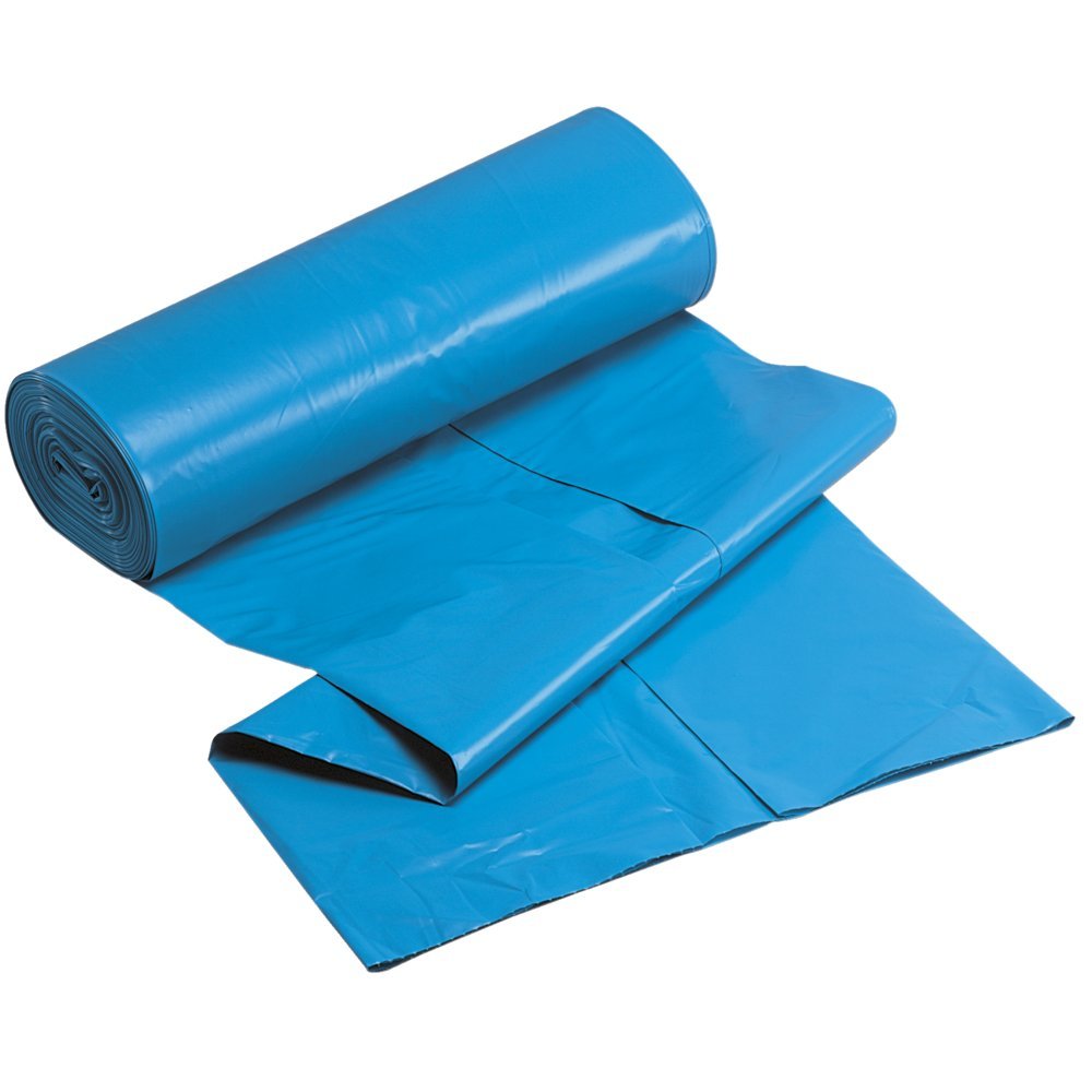 IG-AS Müllsäcke 60, 120, 200, 240 Liter Stark Reißfest, blau oder schwarz (120L Typ-60, Blau, 100)
