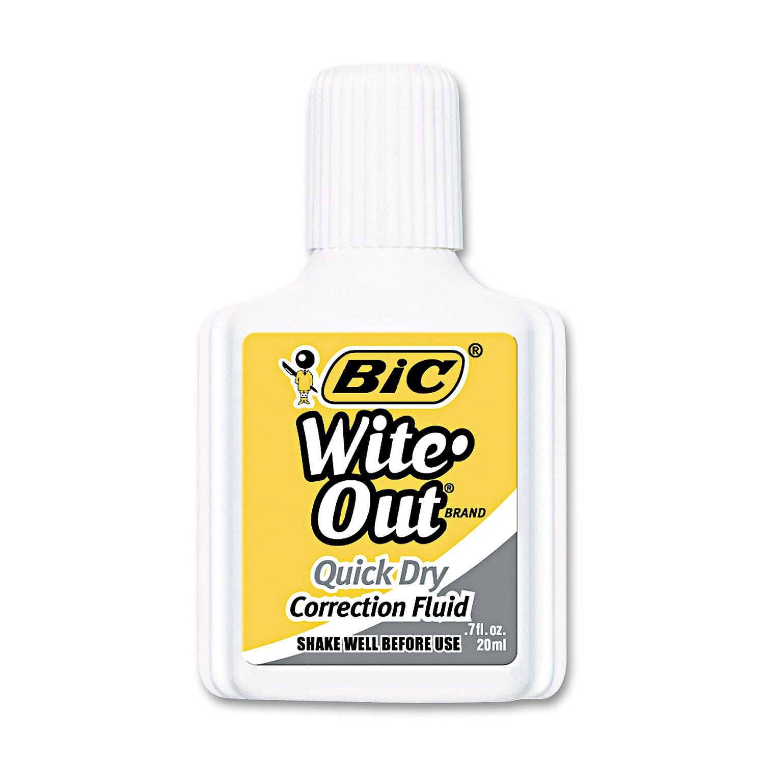2 x BIC BIC Quick Dry Correction Fluid – 3 Pack (bicwofqd324)