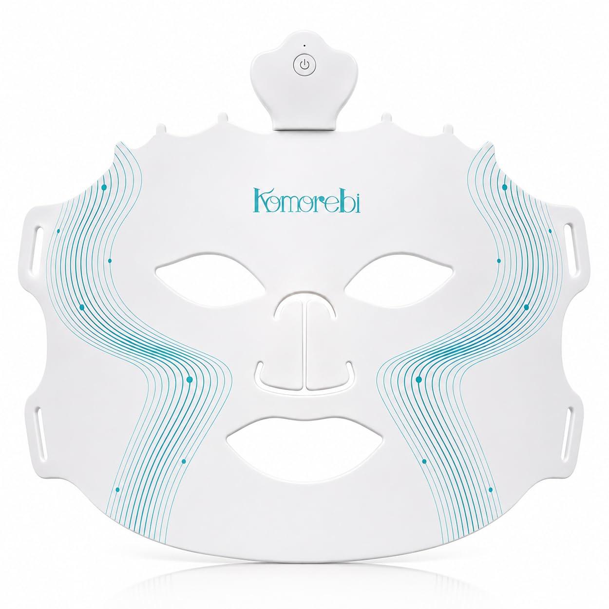 Komorebi Masque facial LED sans fil, photothérapie 240 LED rouge et bleu