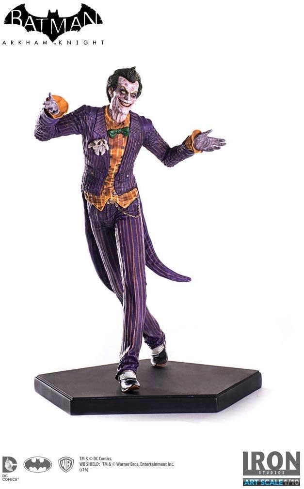 Iron Studios IS353663 DC Comics Arkham Knight The Joker Figure, Purple, 1:10 Scale