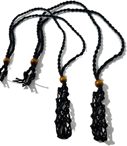 Miniatura 2 de 6 piezas de collar de cristal vacío grande pulsera llavero soporte jaula cordón hecho a mano, joyería de encanto