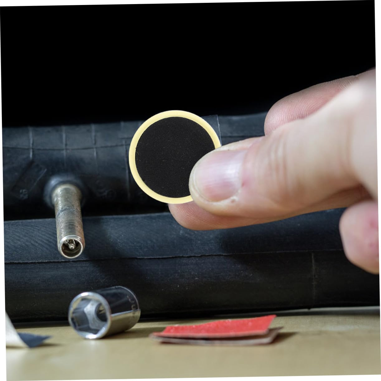 Abaodam 1set Versatile Bike Tire Repair Kit Patch for Emergency Inner Tube Repairs Practical Tire Level Tools Convenient Bike Accessories for Cycling Adventures