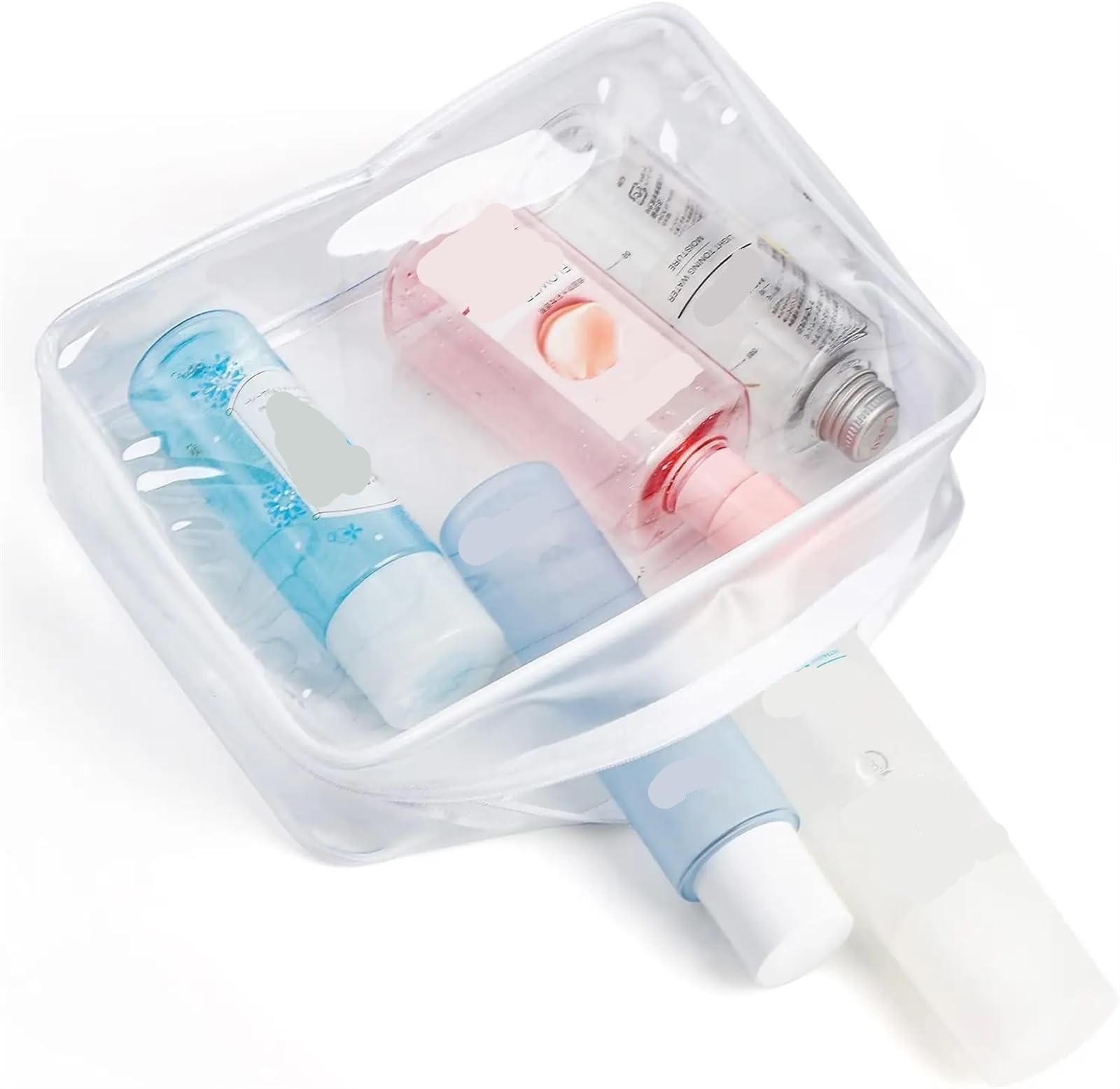 Bolsa de Aseo Impermeable Organizador de Viaje Almacenamiento PVC Transparente