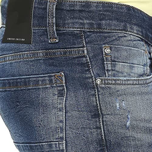 Image of Spykar Men's Kano Slim Fit Mid-Rise Jeans (Ankle Length)