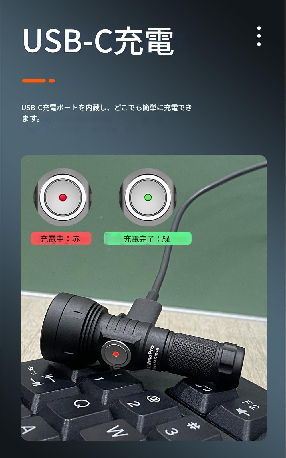 Amazon.co.jp: LUMINTOP ミニ懐中電灯 1600ルーメン 超高輝度 EDCキー