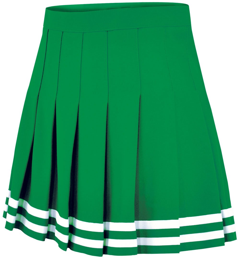 Chasse Women's Classic Double Knit Knife-Pleated Cheer Skirt – Traditional Pleated Uniform Skirt with Back Zipper