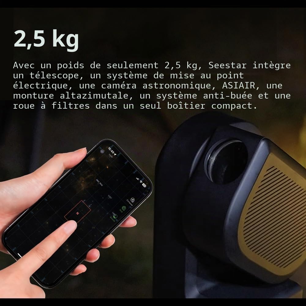 Smart Telescope ZWO AP 50/250 Seestar S50