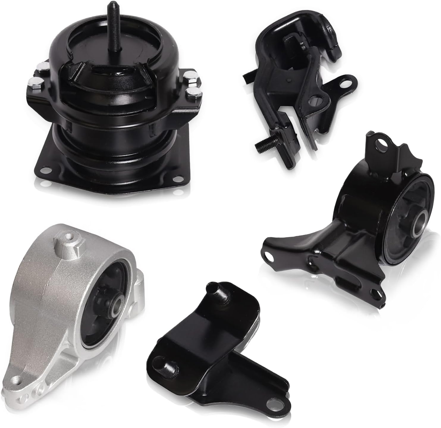 ENA Set of 5 Engine Motor and Trans Mount 2001 2002 2003 2004 2005 Compatible with Acura Honda MDX Pilot 3.5L 4WD Replacement for A4519HY A4551 A4523 A6582 A6579