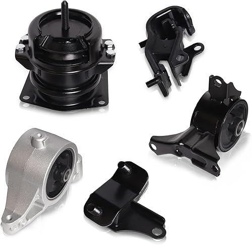 ENA Juego de 5 motores de motor y montaje Trans 2001 2002 2003 2004 2005 compatible con Acura Honda MDX Pilot 3.5L 4WD repuesto para A4519HY A4551