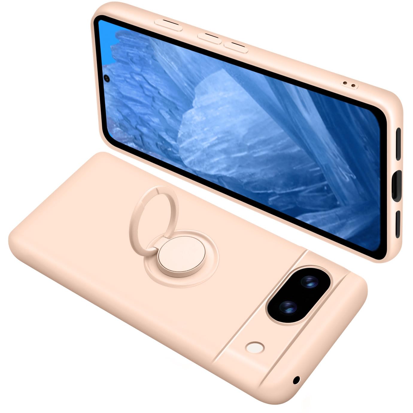 Amazon.co.jp: ONETIAOLONG Google Pixel 8A用 リング付き ケース 耐