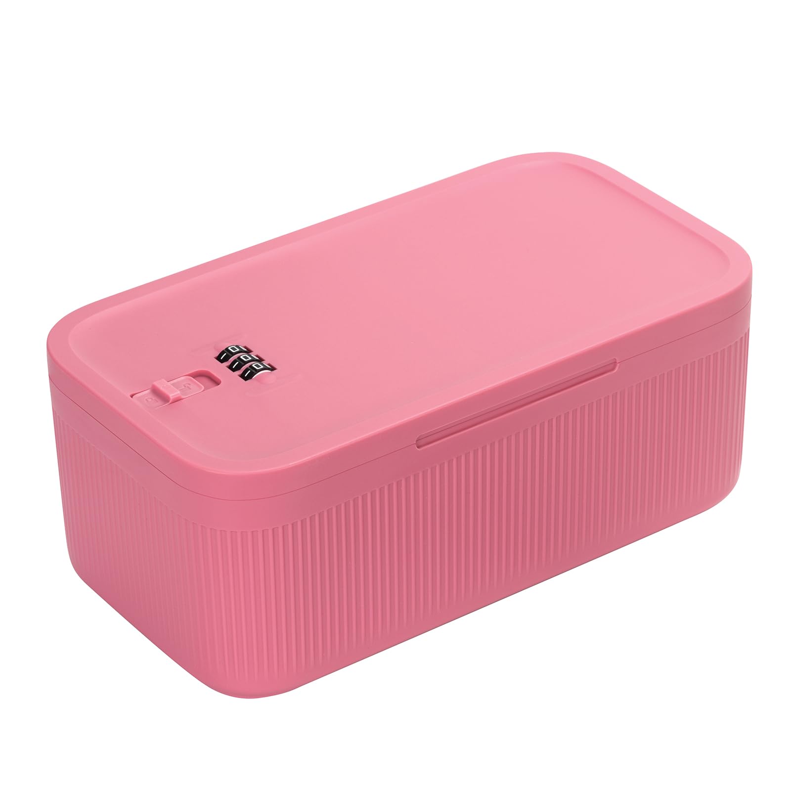 Lockable Storage Box,Medicine Safe Case Container,Refrigerator Lockbox for Personal Private Items,Medicines,Food,Snacks,Locking Cell Phone Smart Device Jail,Small Lock Box for Office,Home (Berry)
