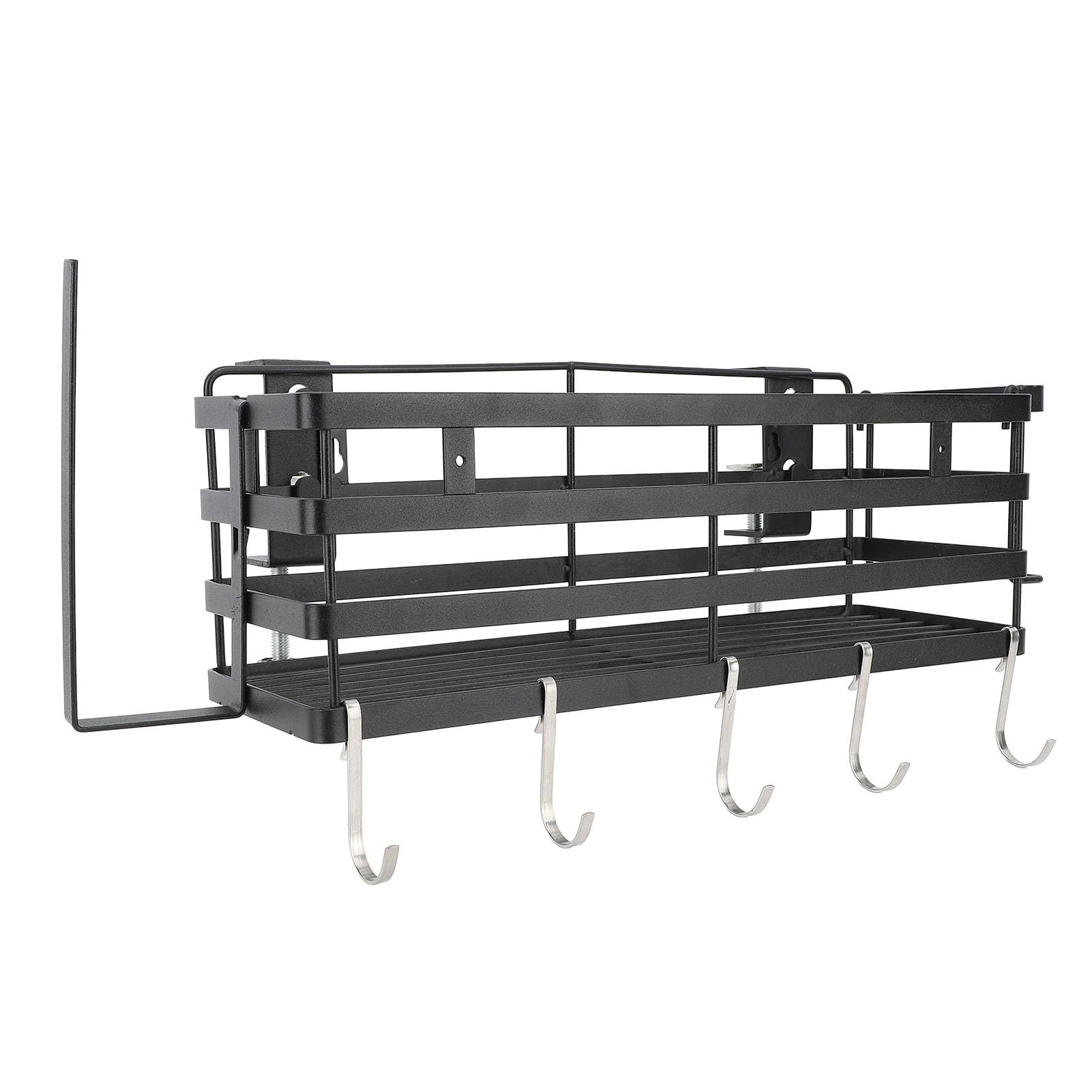 Organizzatore per carrello della piastra di cottura, supporto per riporre accessori per barbecue, portautensili magnetici con portacoltelli e portasciugamani di carta,