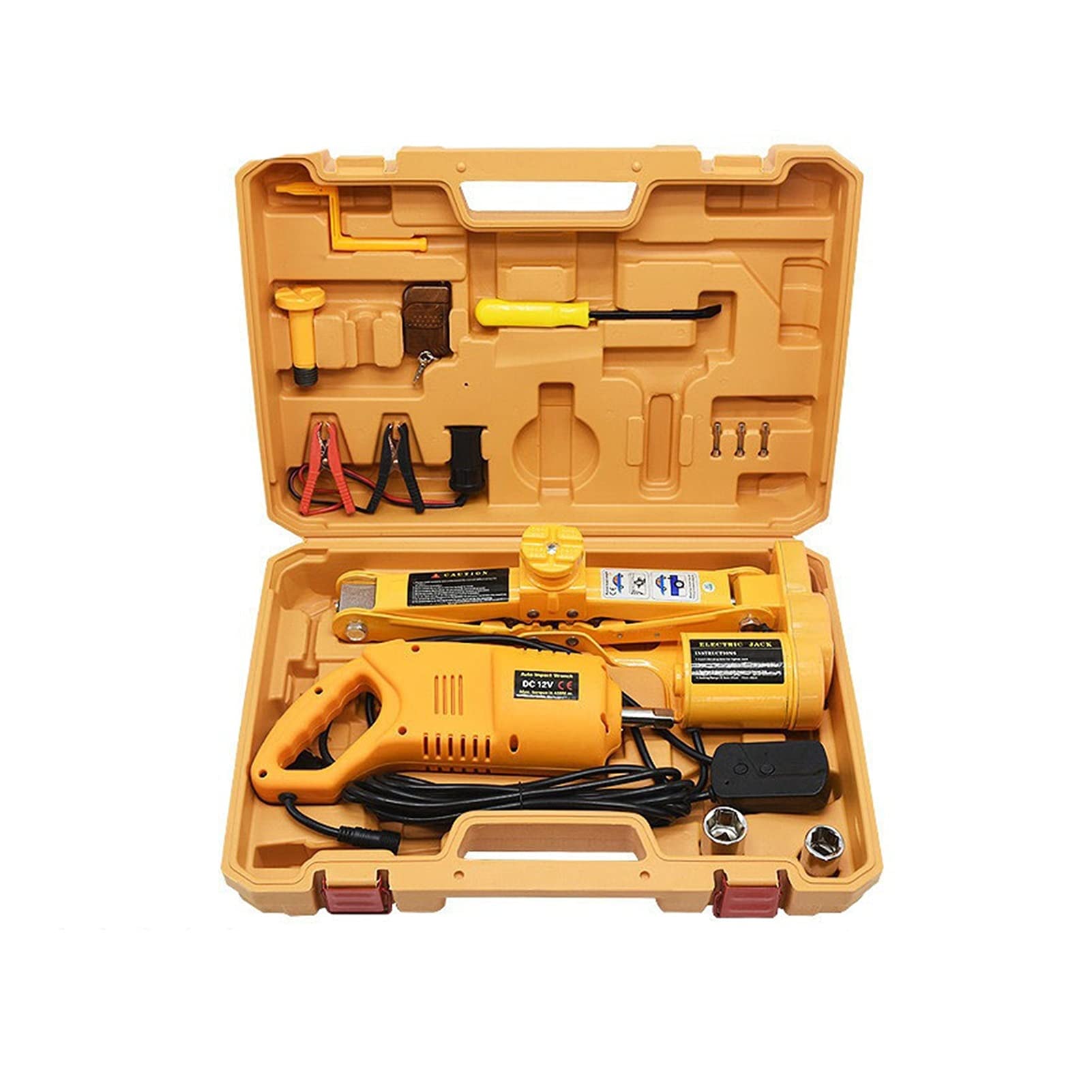 QUSYZD Trailer Jack, 2.5T Wireless Wire Control Jack Electric Wrench Off-Road Bread Car Emergency Supplies,
