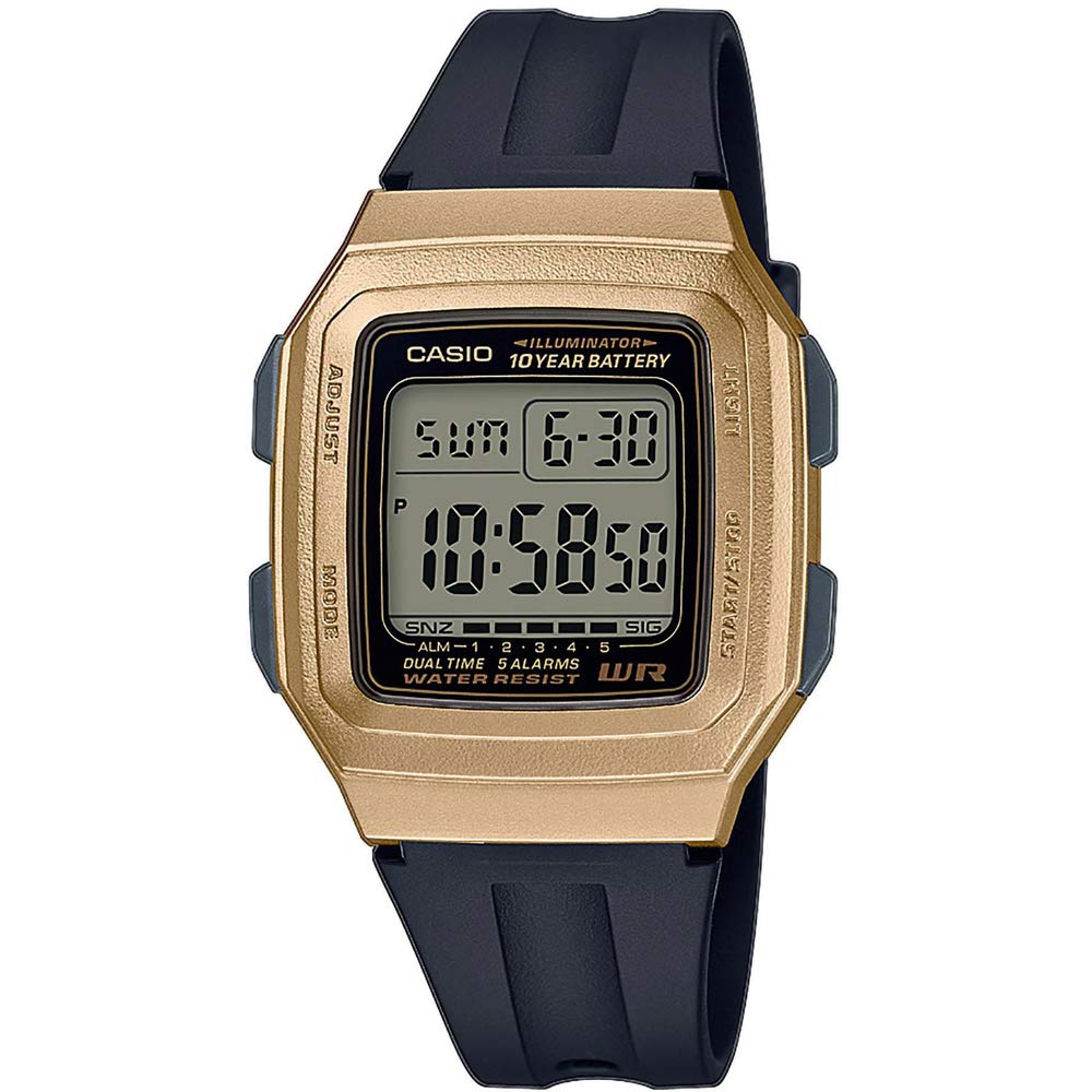 CasioCASIO Herren Digital Quarz Uhr mit Resin Armband