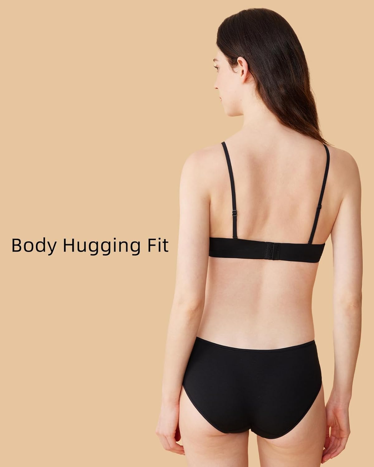 Organic Pima Cotton Bra Wireless Padded Bralette Breathable Comfortable Bras for Women Everyday Triangle Bralette - Image 3