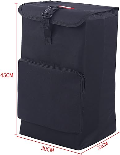 Miniatura 2 de Bolsa de tela Oxford – Bolsa de repuesto plegable para carrito de compras de 50 litros, bolsa de repuesto reutilizable para carrito de compras, 11.8