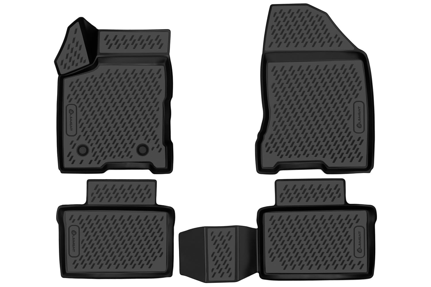 Alfombrillas TPE A Medida Para Opel Zafira Tourer C (2012-2019) - 5 Piezas Negras, Antideslizantes