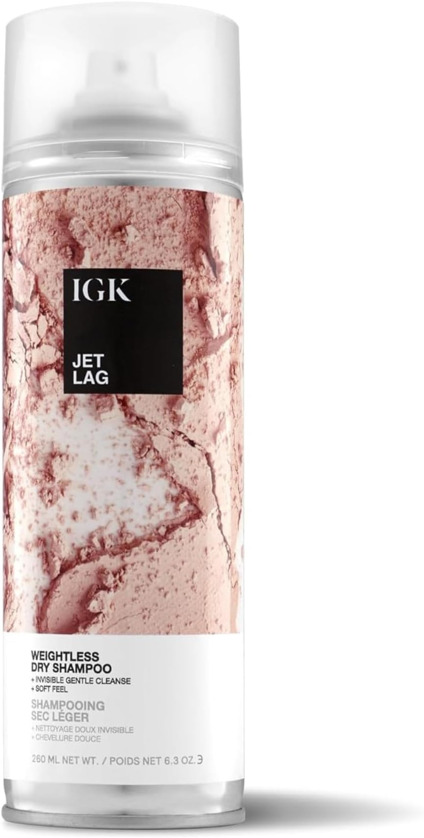 IGK JET LAG Invisible Dry Shampoo | Weightless + Refresh Style | Vegan + Cruelty Free | 6.3 Oz