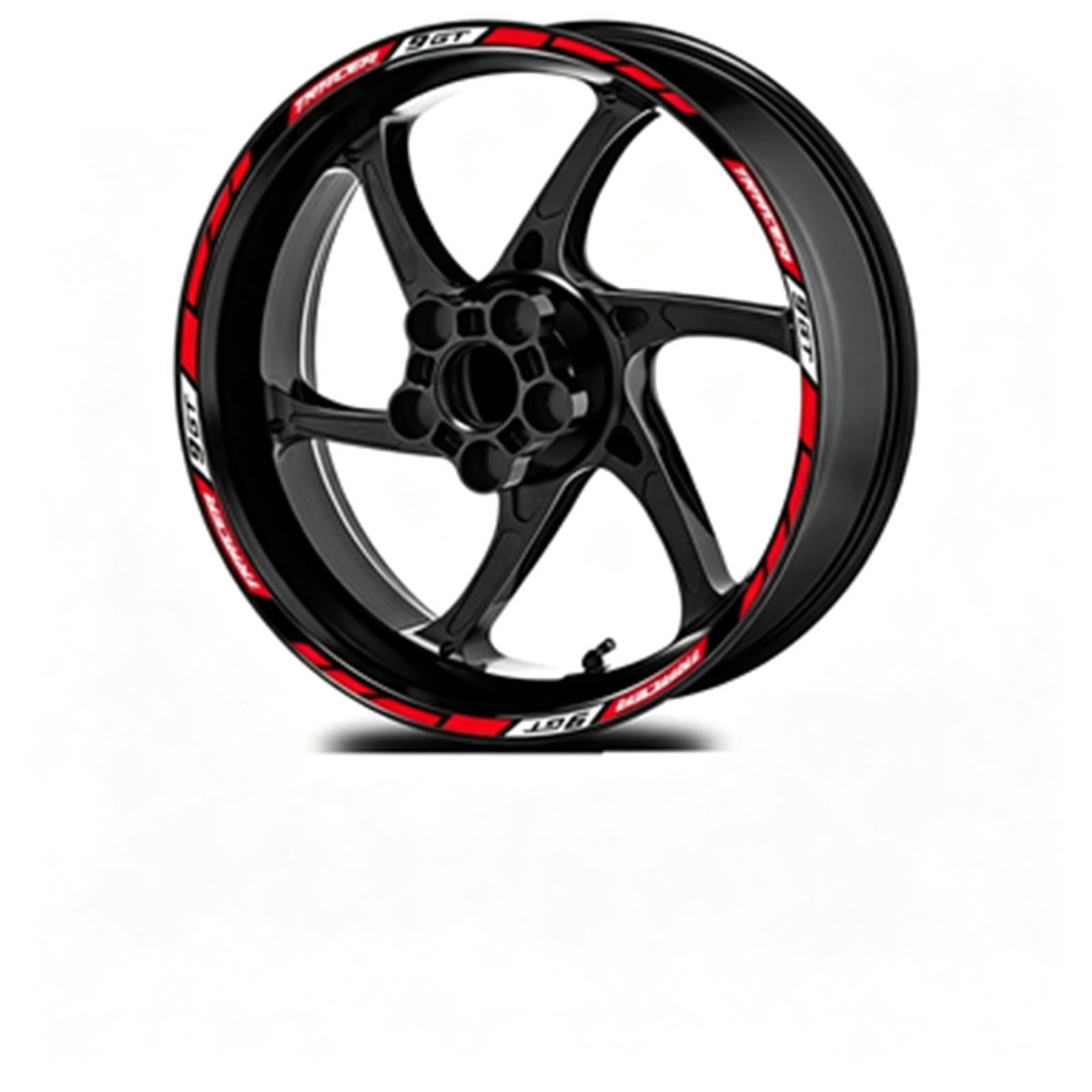 Reflective Motorcycle Wheel Stickers Hub Decals Rim Stripe Tape for Tracer 900 GT TRACER900 9(Color4)