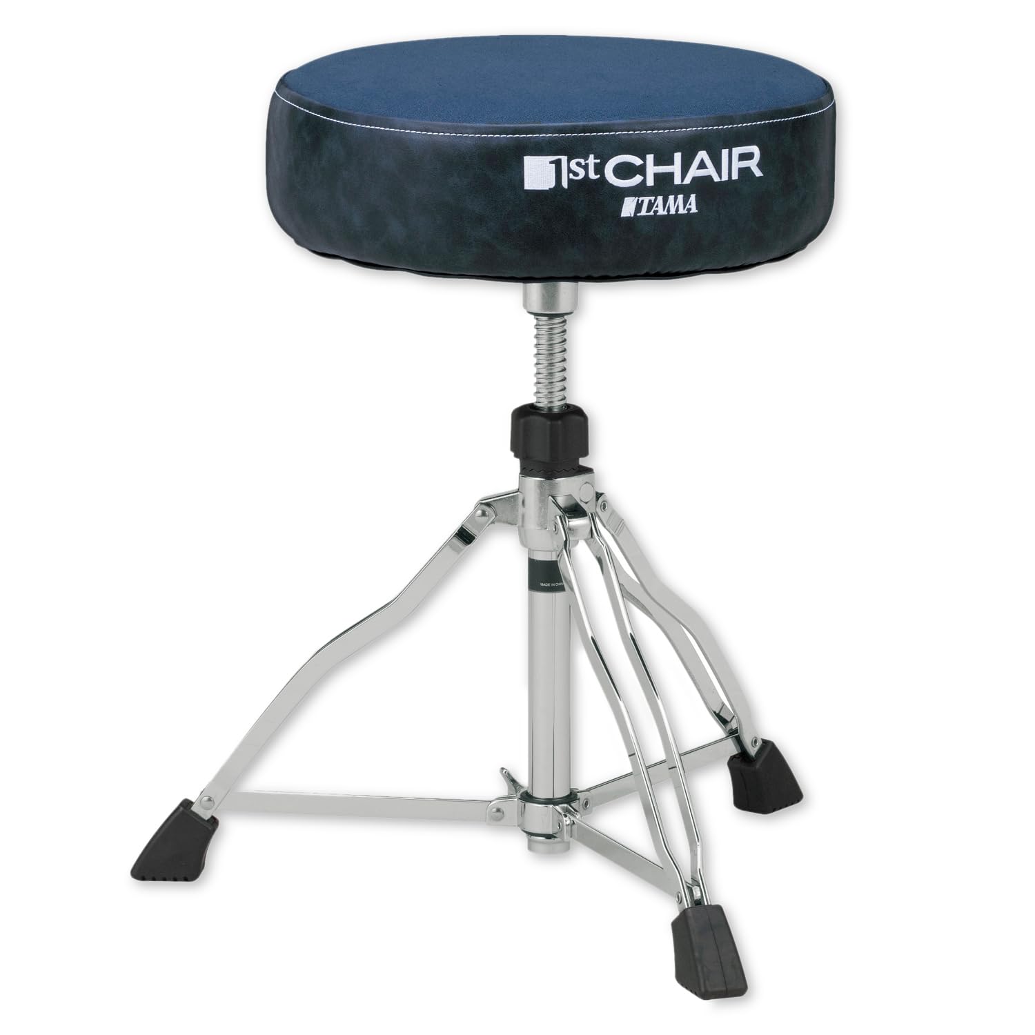 Tama HT430CVNB - Taburete para batería (1ª silla, asiento redondo, edición limitada, incluye baquetas keepdrum), color azul