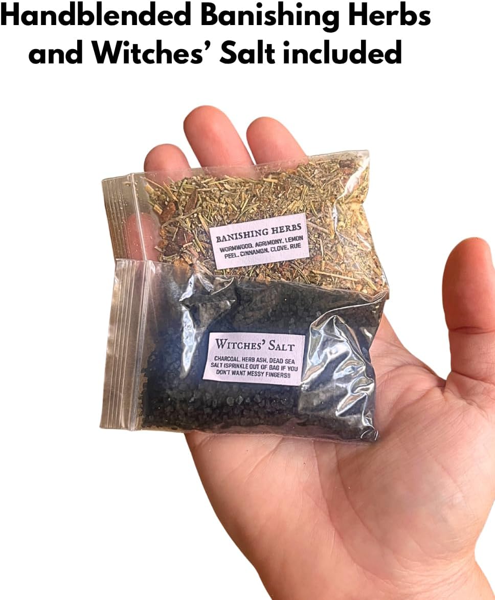 Cord Cutting Ritual Spell Kit – Energy Release, Banishing, Protection Candle, Protection Spell for Letting Go