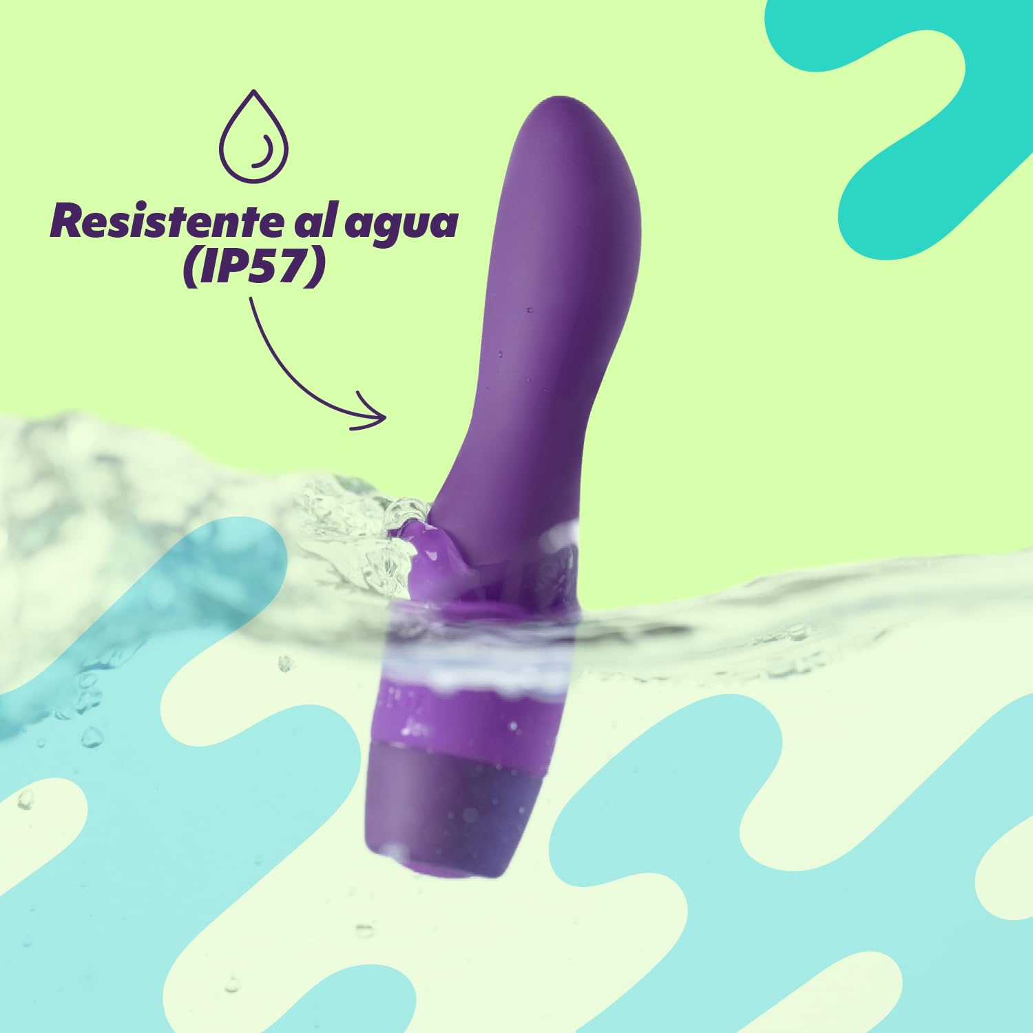 AMORELIE Joy – Mini vibrador Shine | Impermeable recargable de silicona y ABS