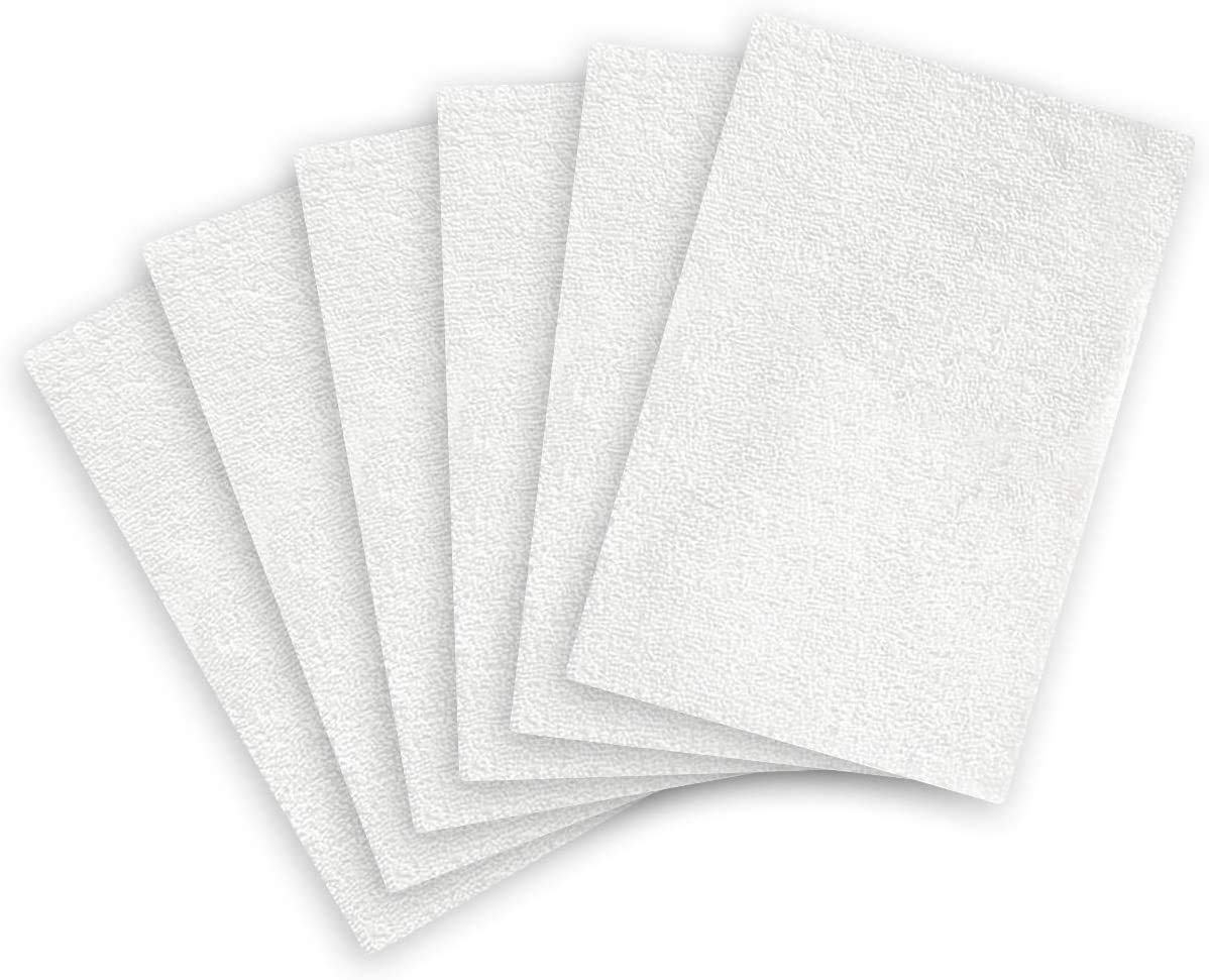 LIGHT 'N' EASY 6 Pack Microfibre Pads for steam cleaner 7618, S3101, Washable, Reusable