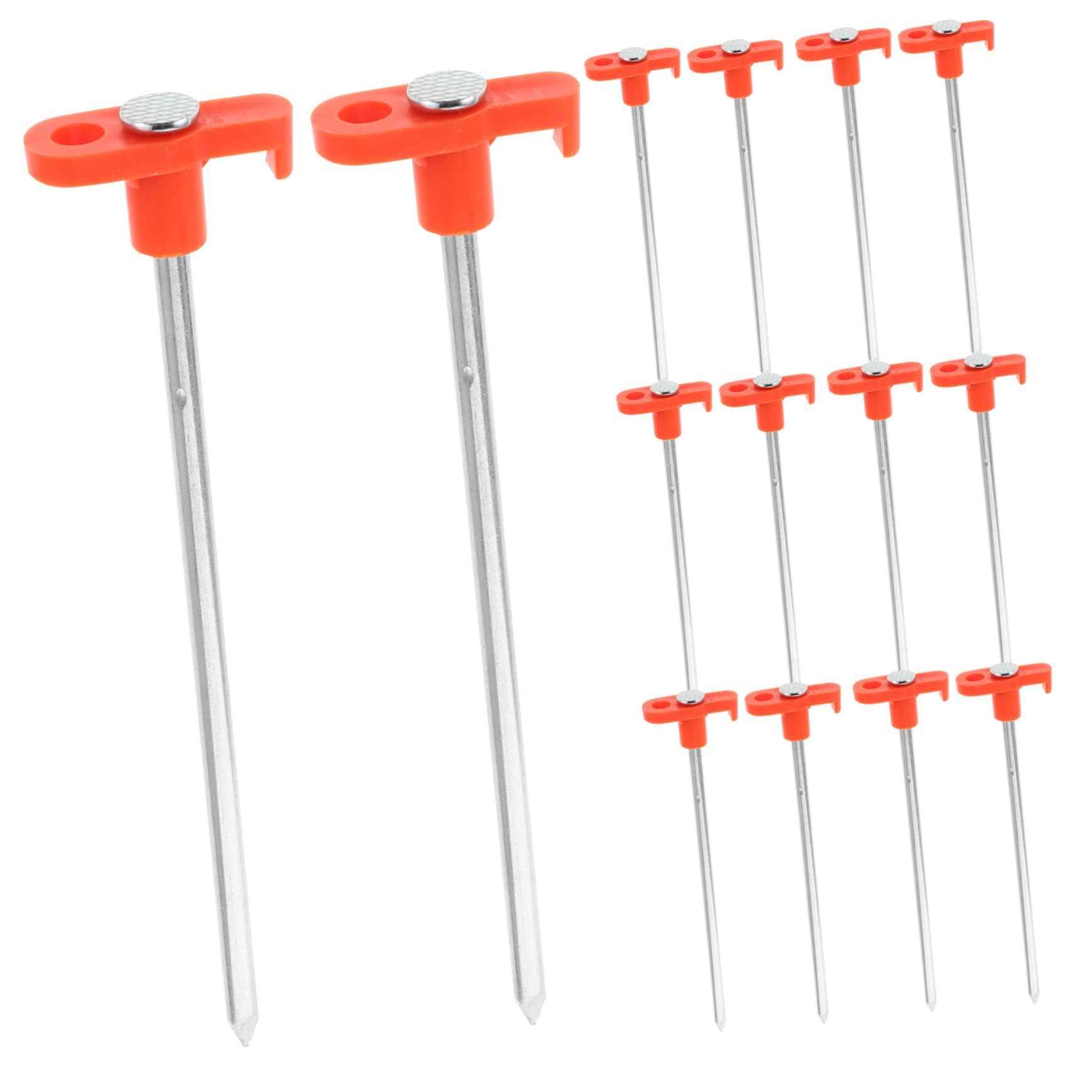 Estacas para carpas de acero inoxidable luminosas kit de 20 piezas para camping