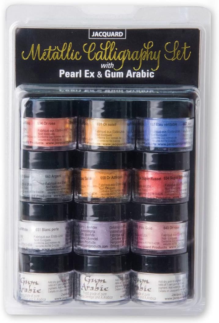 Jacquard Metallic Calligraphy Set